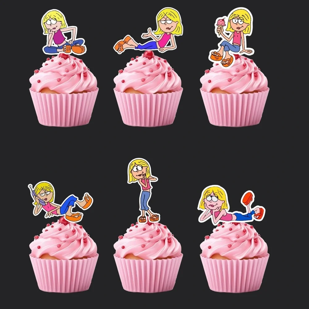Cartoon Lizzie McGuire Cupcake Toppers